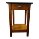 Vintage wooden high table / bar table / side table