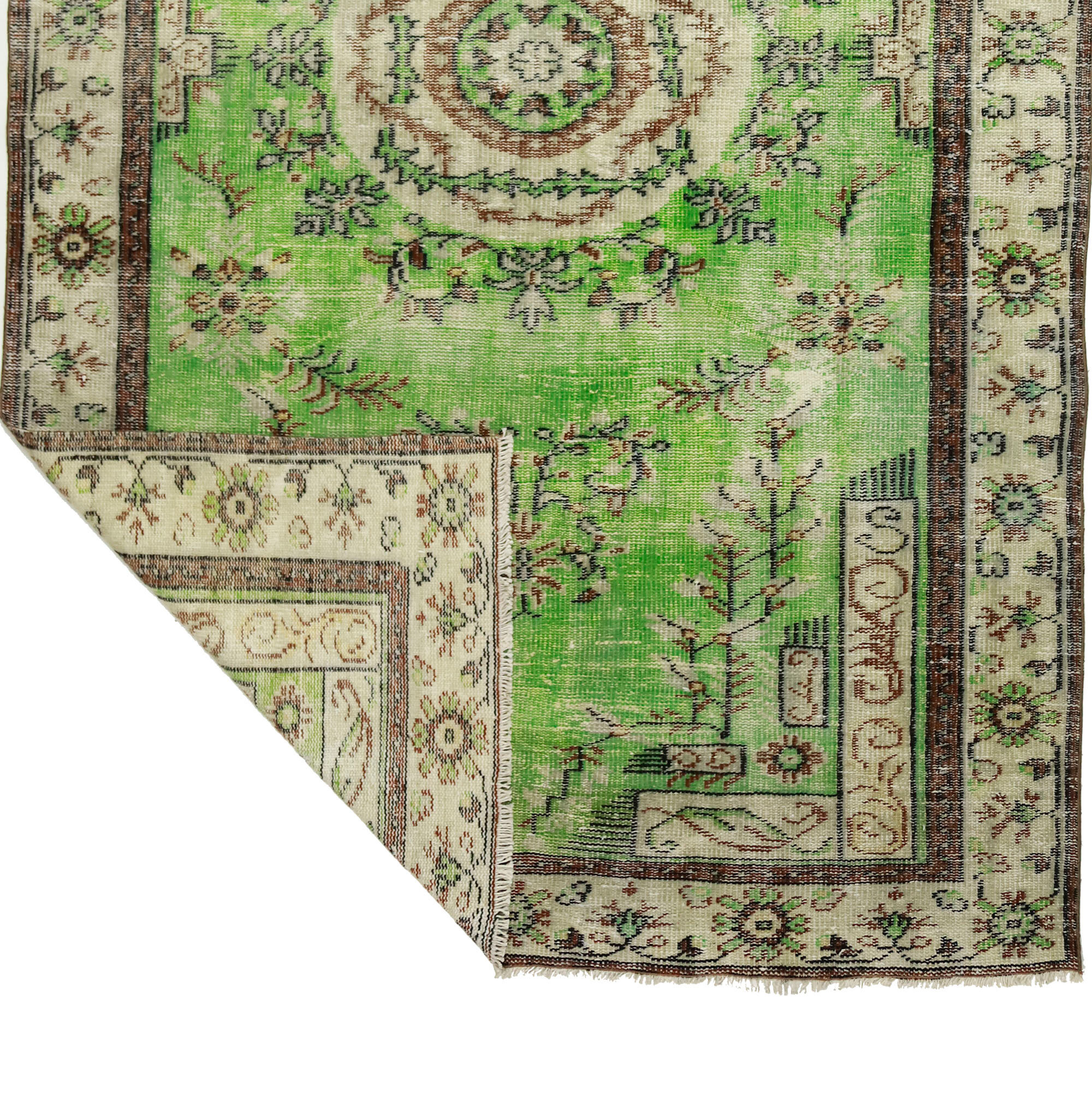 Anatolian handmade vintage rug 272 cm x 165 cm