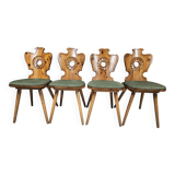 Lot of 4 bistro inn chairs from the 1970s
