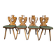 Lot 4 chaises auberge bistrot 1970"