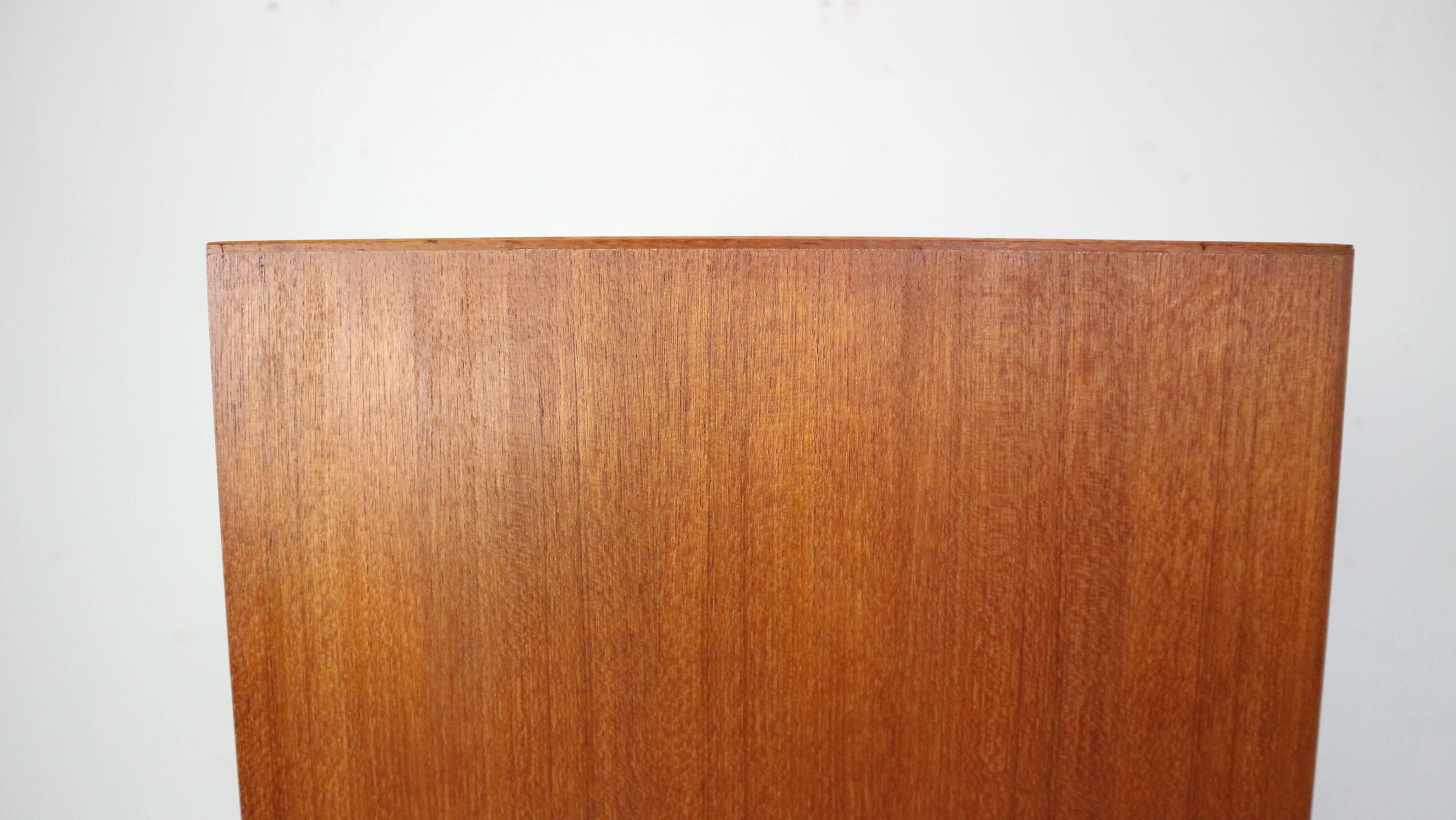 Mid-Century Modern Danish Chest of Eight Drawers, Tallboy in Teak, Denmark, 1960