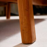 Three-seater teak sofa