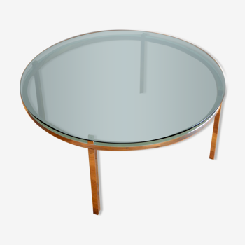 Table basse ronde design Italien 1970