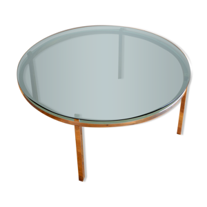Table basse ronde design Italien 1970