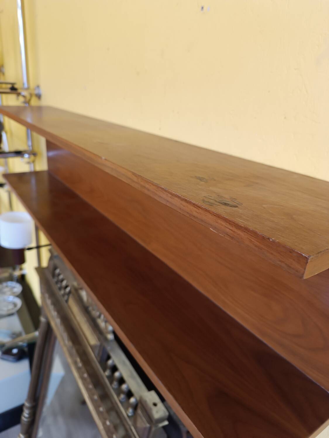 Scandinavian teak wall shelf 70's