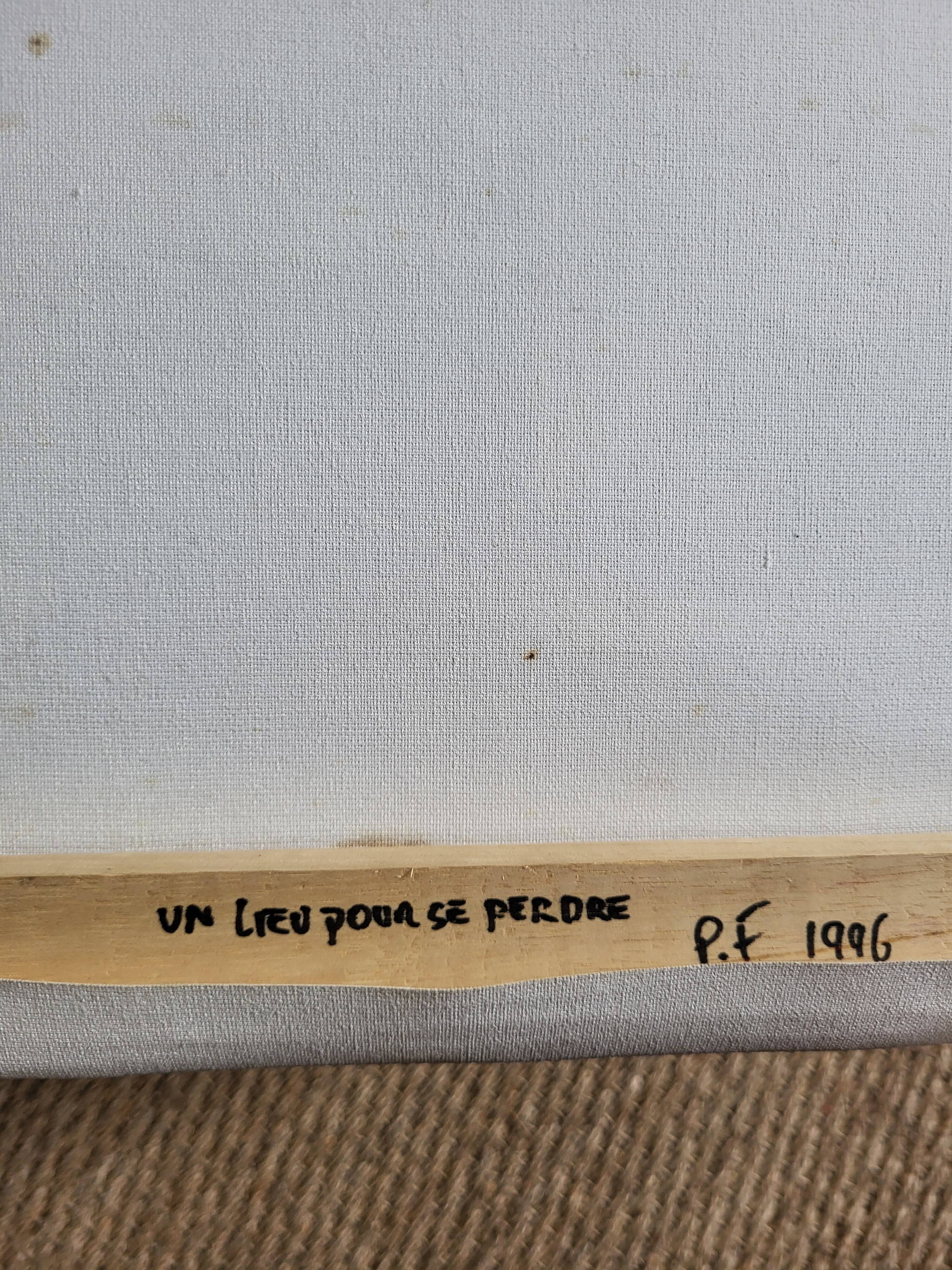 Toile abstraite de 1996