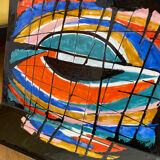 Enamelled magazine rack