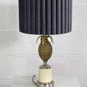 Lampe ananas en laiton vintage