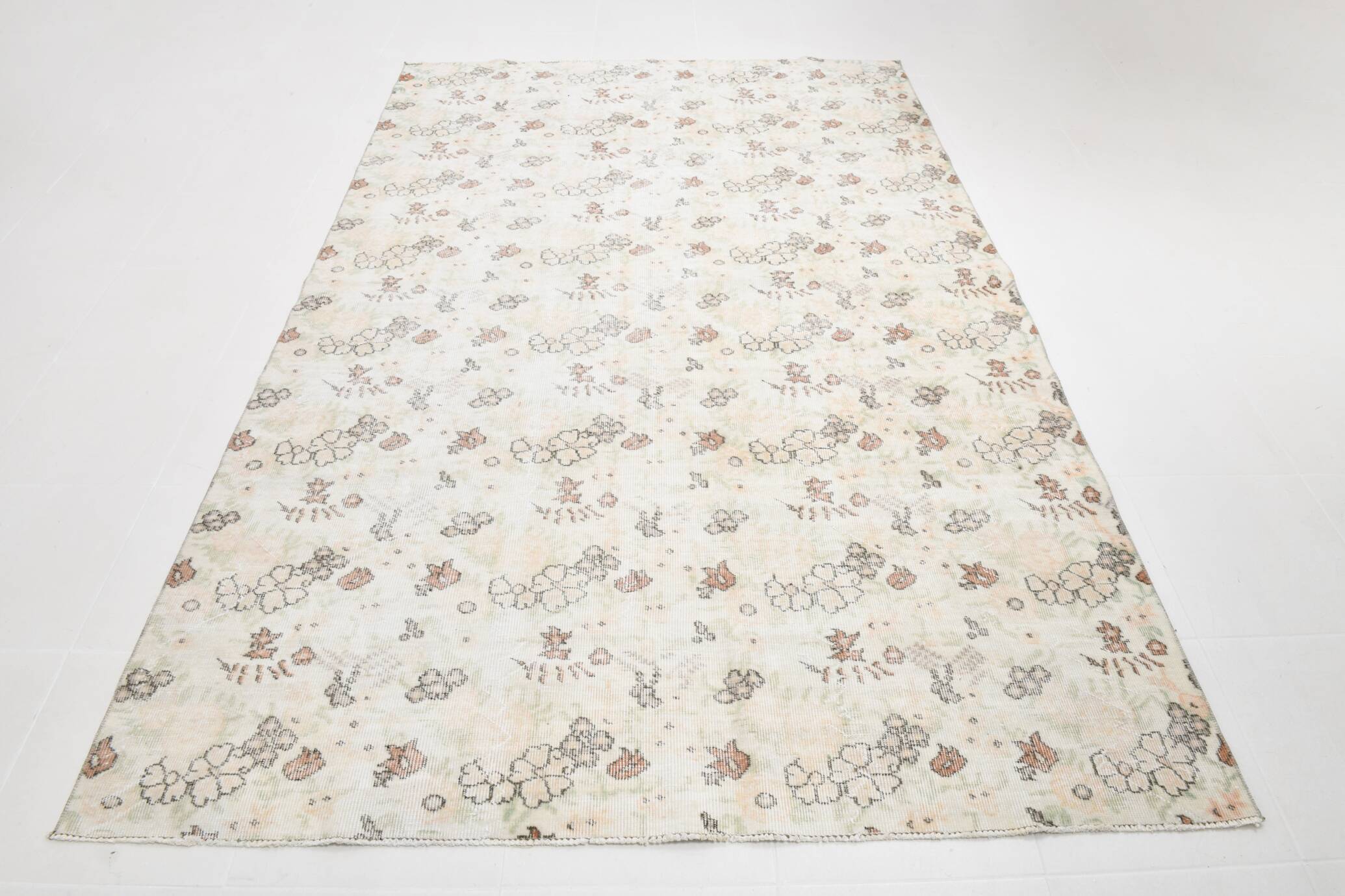 Tapis vintage en laine tapi beige 286x186