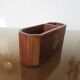 Porte crayon en palissandre et laiton 1970