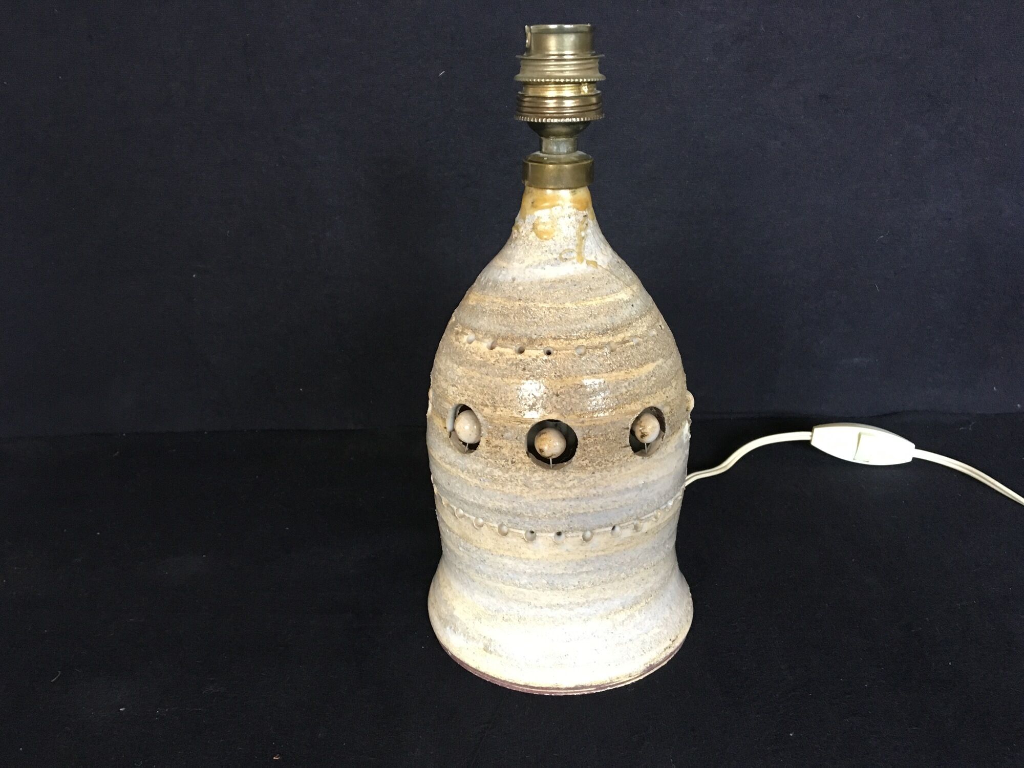 Ceramic lamp by Georges Pelletier, years 50