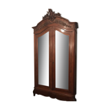 Armoire en bois - miroir - style Louis XV