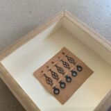 Miniature frame, antique pocket watch hands