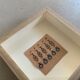 Miniature frame, antique pocket watch hands