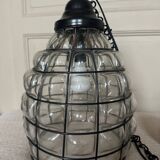 Glass and metal pendant light, Ulysses' garden