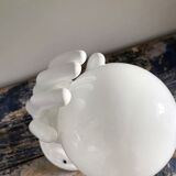 White hand ceramic wall lamp