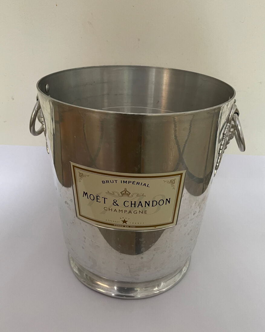Seau à glace à champagne vintage à poignées Moet & Chandon | Selency