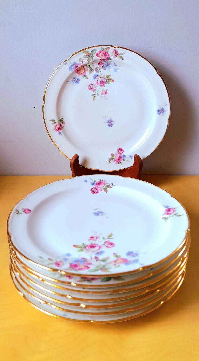 CB France porcelain plates