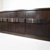 Brutalist oak sideboard, Belgium 1970's