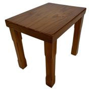 Vintage Set of 3 pinewood side or nesting tables 1970s nest of tables