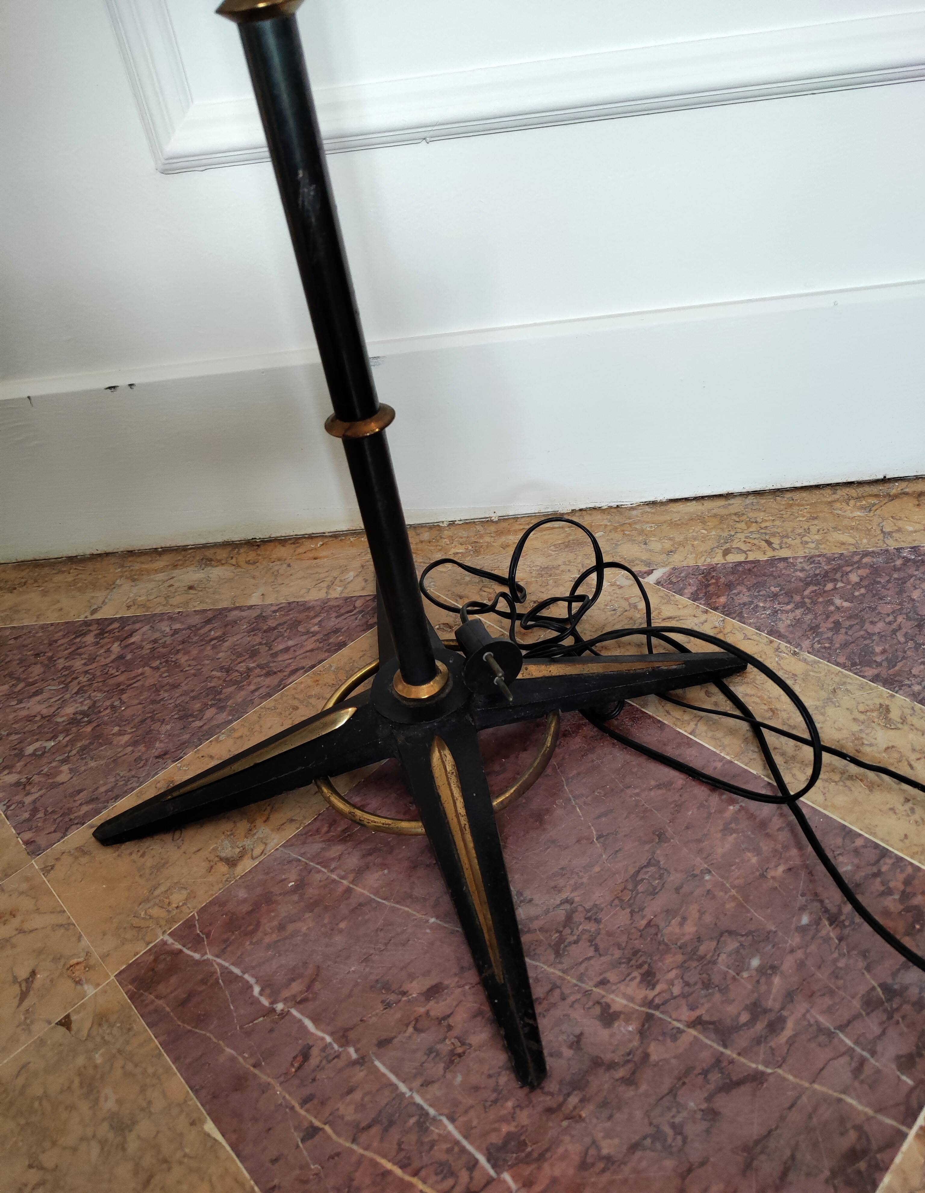 Adjustable floor lamp by Gilles Sermadiras, France, 1950s