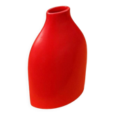 Large contemporary flat ceramic vase