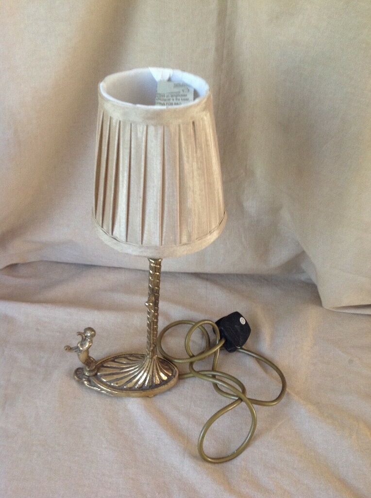 Brass art deco lamp  with putti