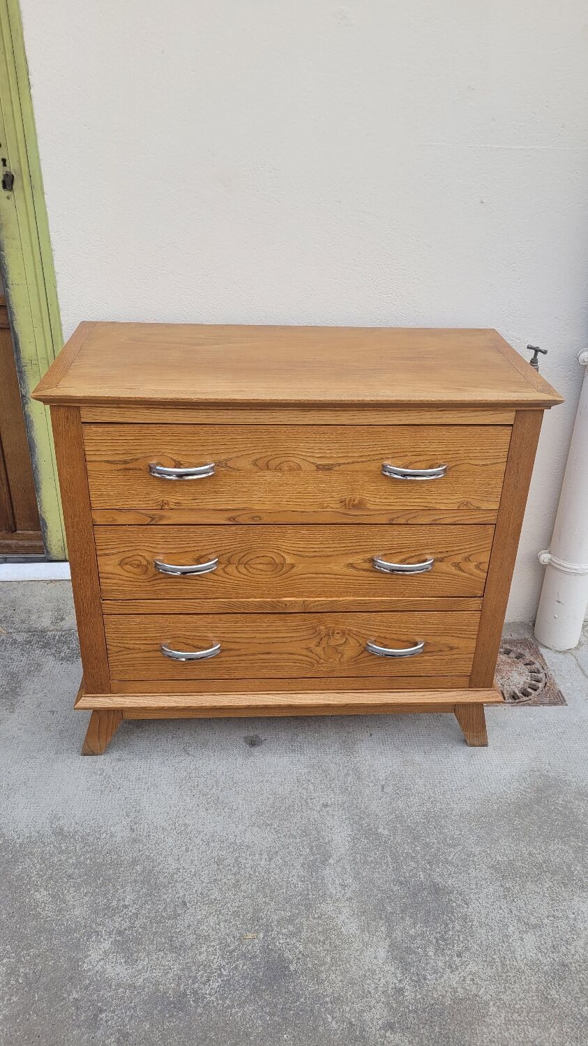 Vintage chest of drawers 1950 feet compass 3 drawers