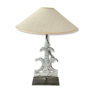 Lampe ancienne avec son - abat jour
