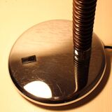 Chromed metal desk lamp