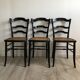 Suite of 3 chairs - late 19th - stamp F.Carton