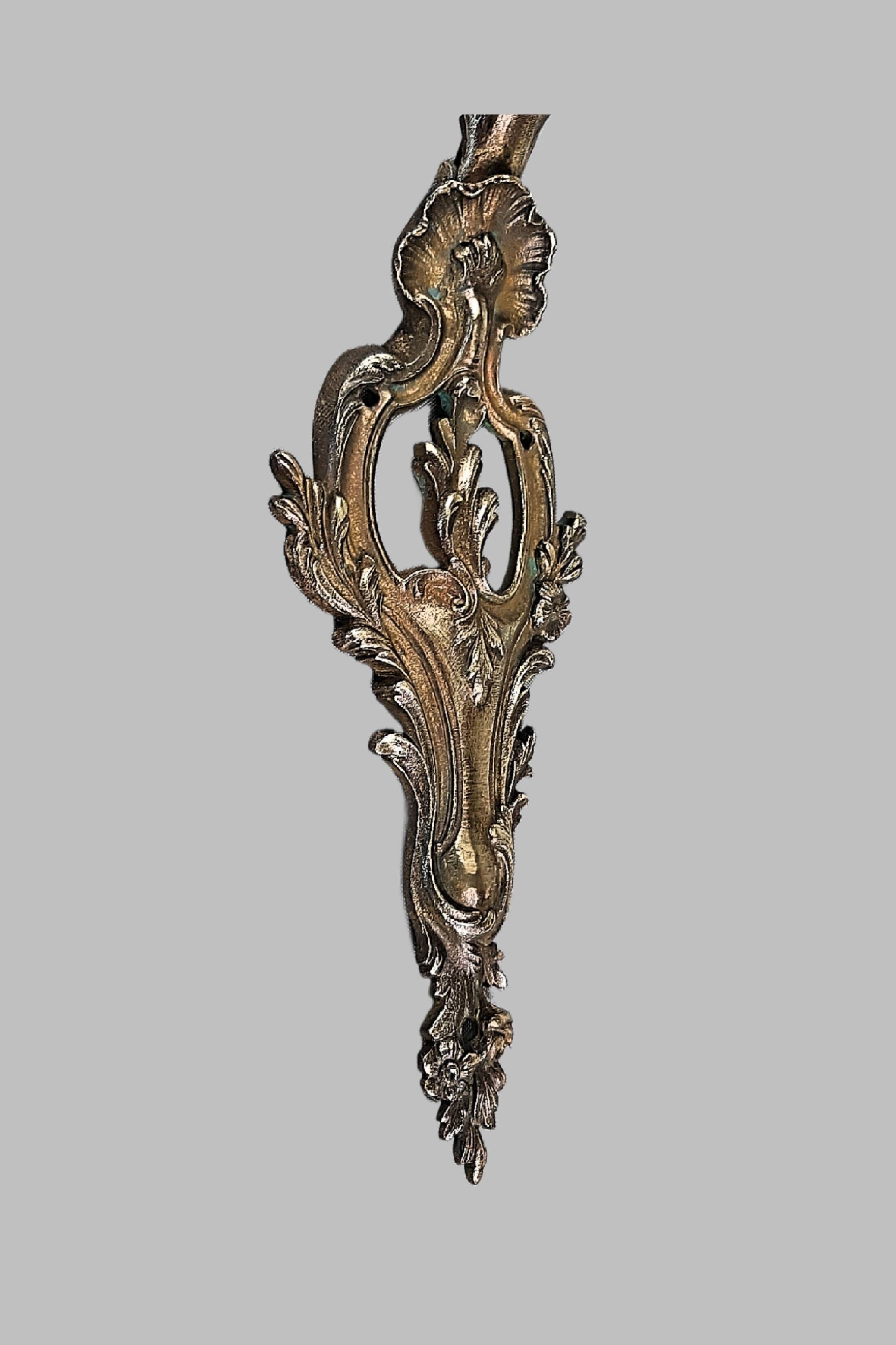 Pair of large Art Deco wall lights