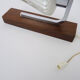 Pair of Scandinavian vintage wall sconces with pull shot, wood and chrome metal. Year 60