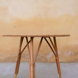 Vintage rattan coffee table