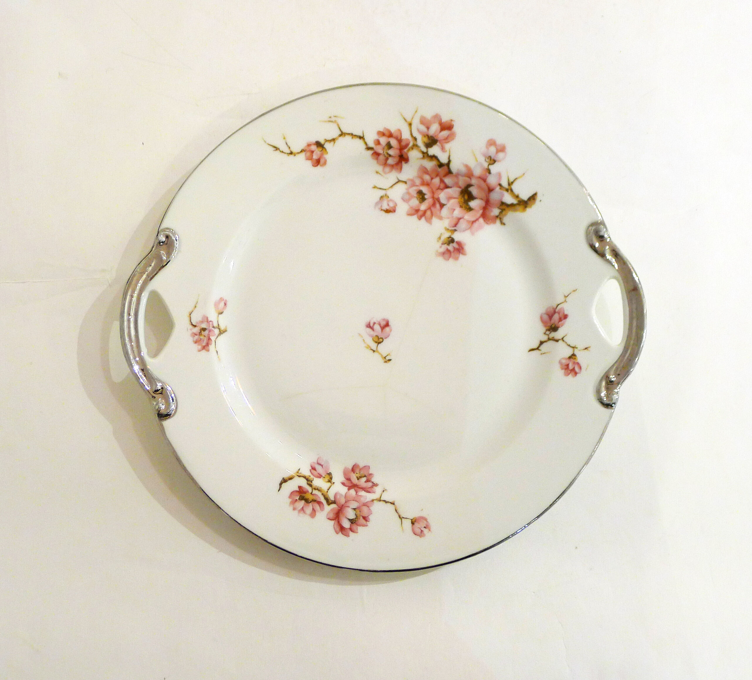 Floral porcelain dish