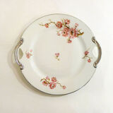 Plat fleuri en porcelaine