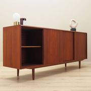 Enfilade en teck, design danois, années 1960, designer : E.W. Bach