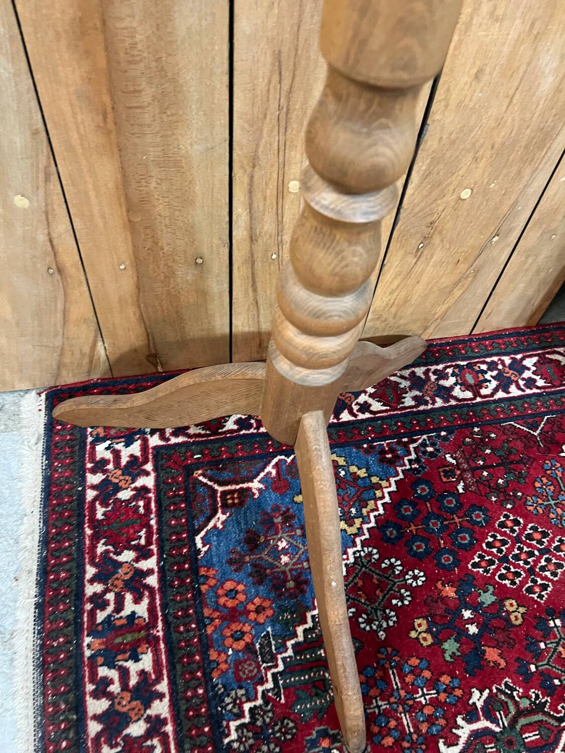 Oak parrot coat rack