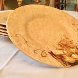 Plates with grapes in Italian earthenware