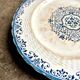 Minton ironstone cake plate, "Moustiers" service