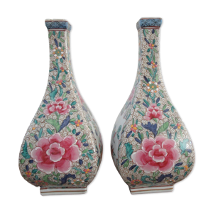 Paire de vases porcelaine de Paris