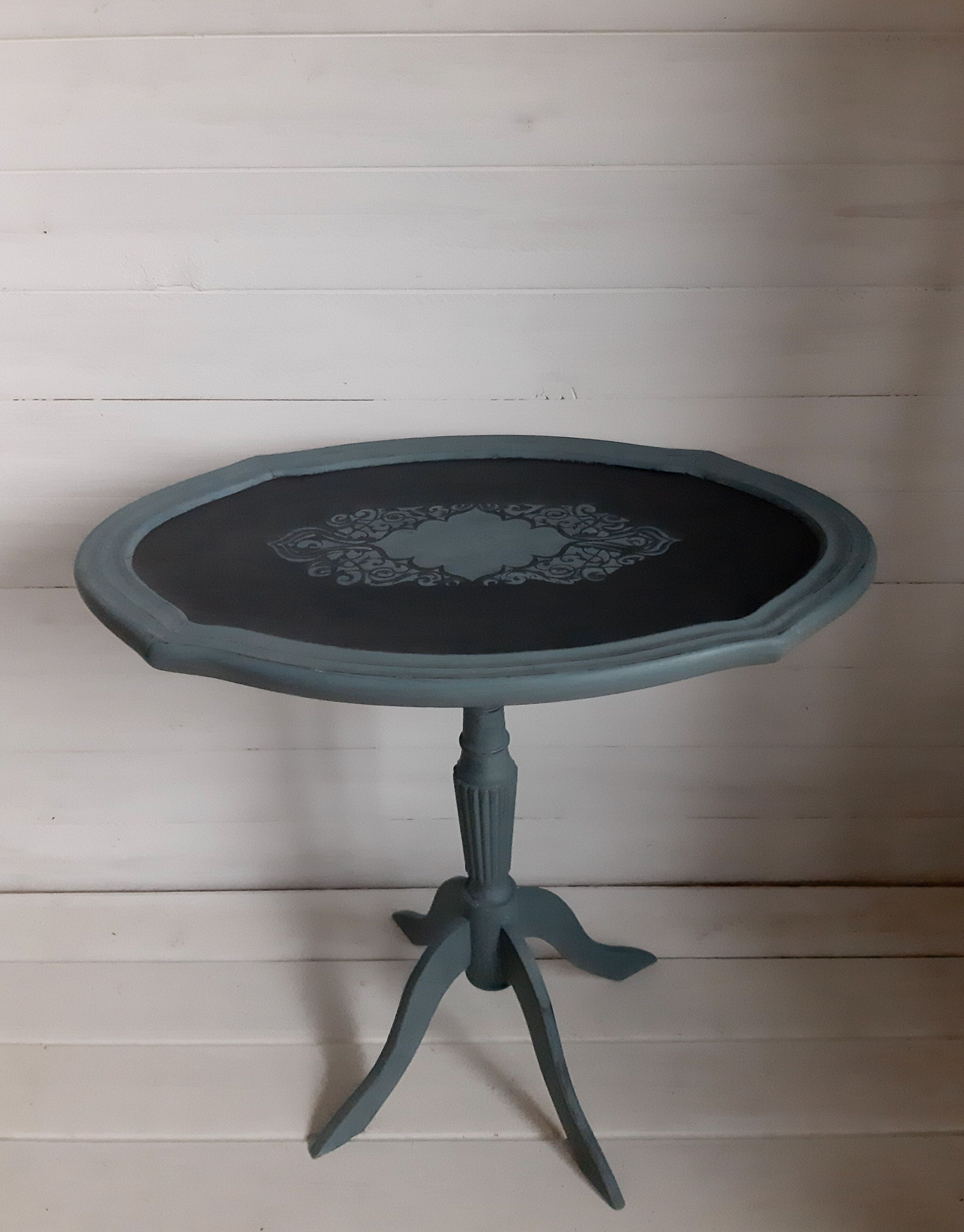 Small old violin table