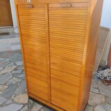Double-panel wooden filing cabinet