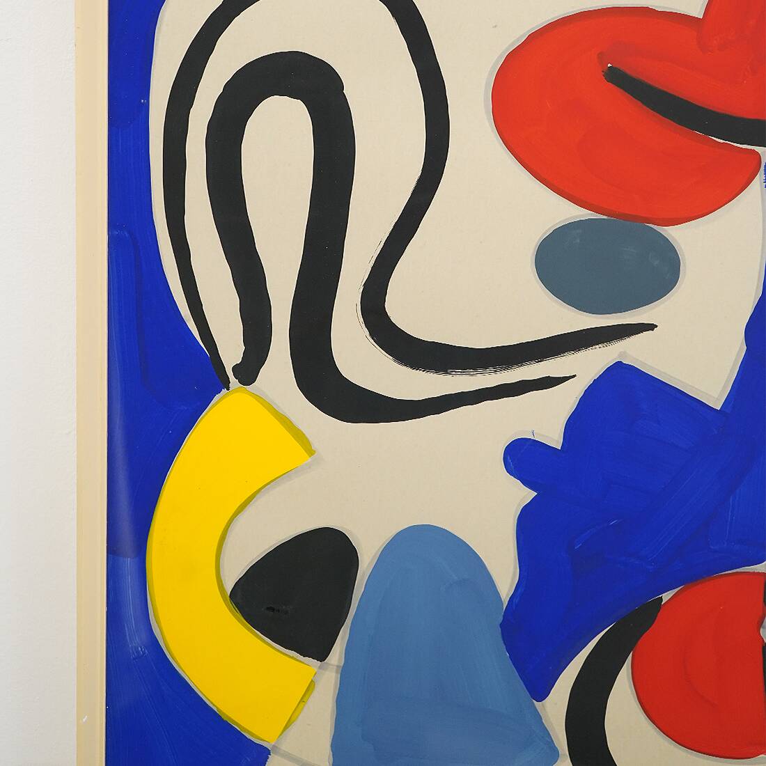 Aldo Gentilini, tempera on cardboard, 1970s