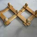 Vintage 70s wall coat rack