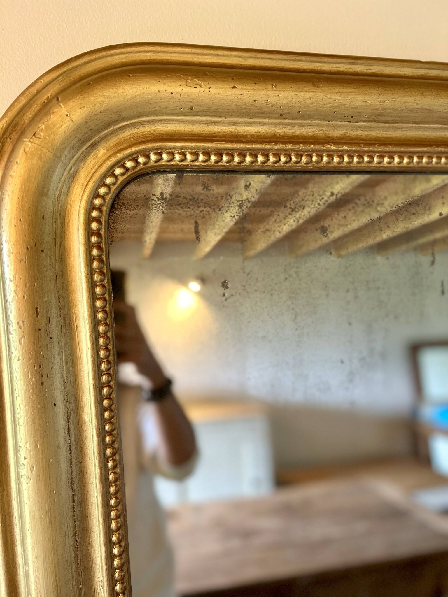 Louis Philippe mirror, mercury glass