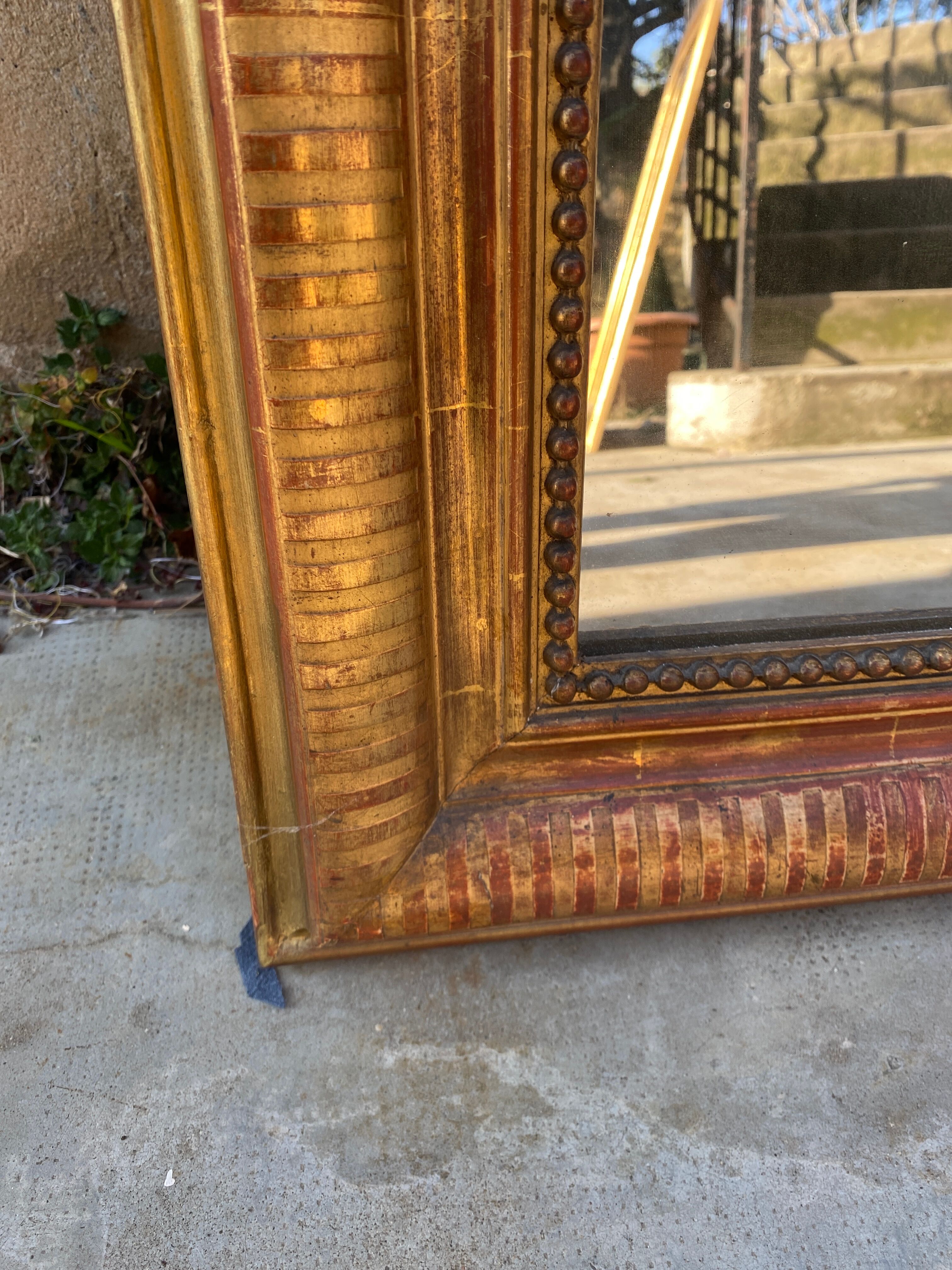 Mirror Louis Philippe gilded 130x94