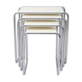 White Kovona nest tables - 1950s Czechia