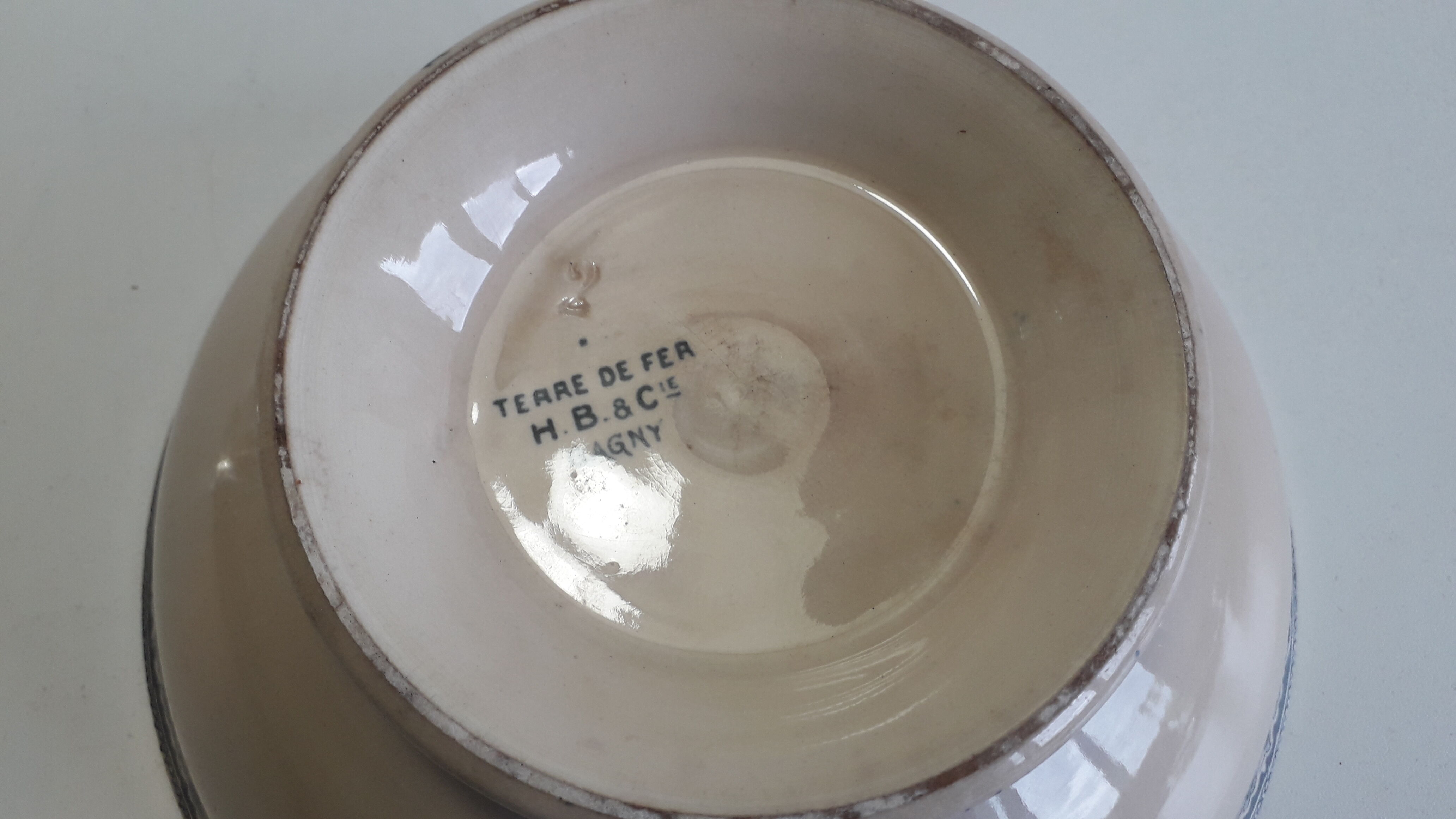 Decor floral salad bowl Choisy Le Roi H.B & cie