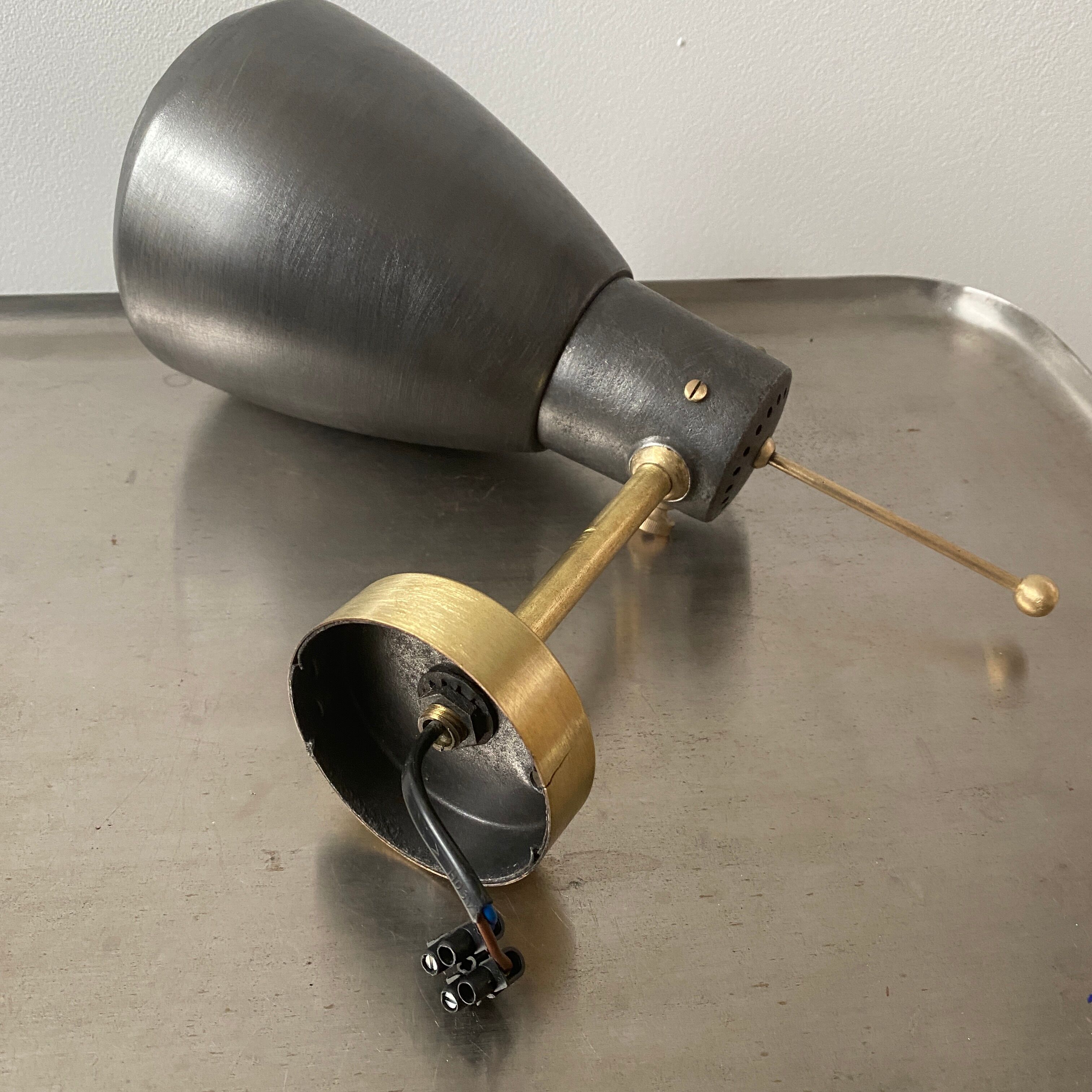 Lot 2 old industrial wall lamps